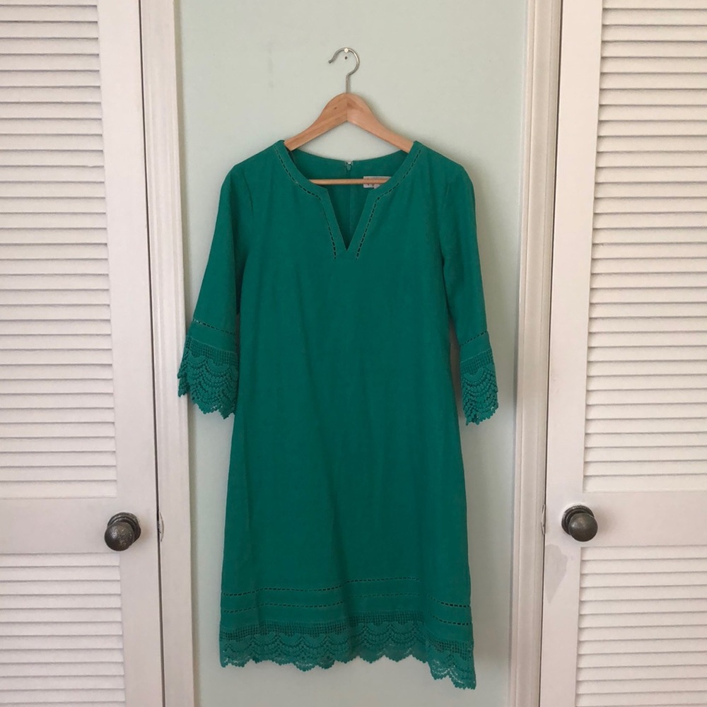 nanette by Nanette Lepore linen bell sleeve dress